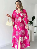 Pink Floral Maxi Dress for Women | Elegant Summer Wear